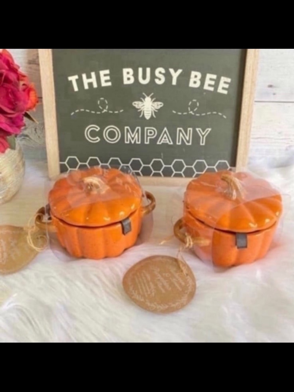 10 Strawberry Street Mini Pumpkin Dish Fall Thanksgiving Kitchen Ramekin Set